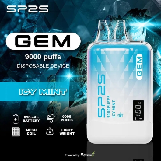 SP2S GEM 9000口一次性電子煙|智能顯示・極致續航・奢華設計:圖片 8